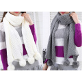 Womens Multiple Style Neck Warmer Thick POM POM Winter Knitted Scarf (SK126)